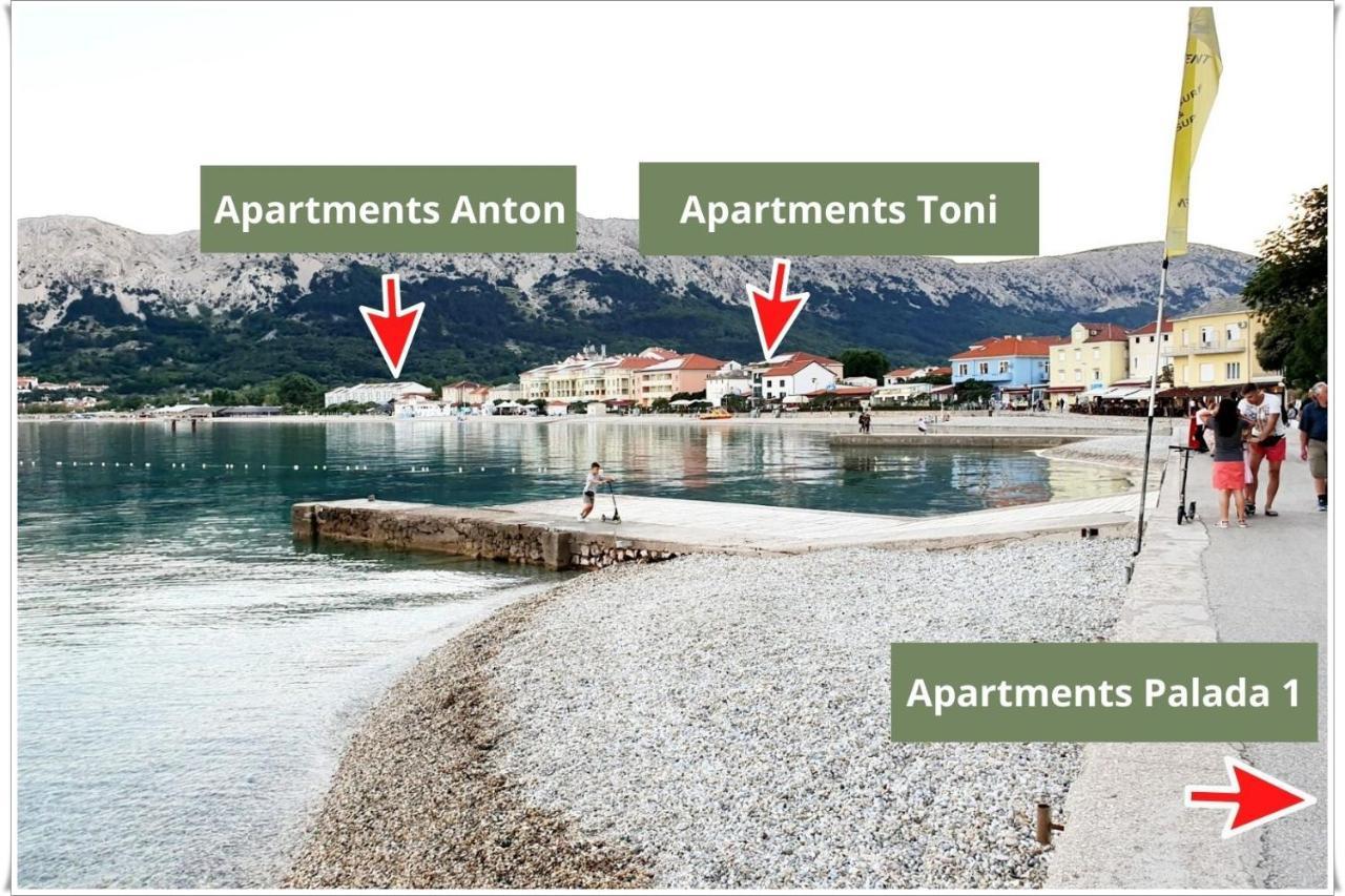 Apartments Toni Baška Buitenkant foto